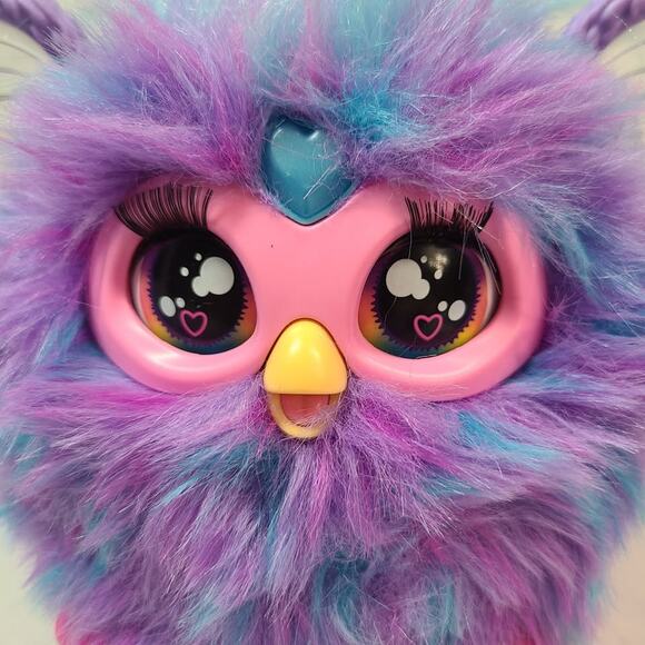 Furby 2023 Purple Tie Dye Interactive Plush Toy - Picture 3 of 7